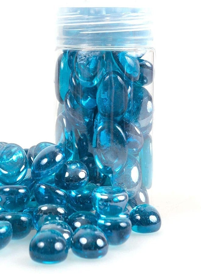 VANNEF® Premium Decorative Blue Glass Pebbles for Vase Fillers Aqurium/Fish Tank, Plant Pots, Home, Garden, Indoor & Outdoor Decoration (800 gm) - Image 5